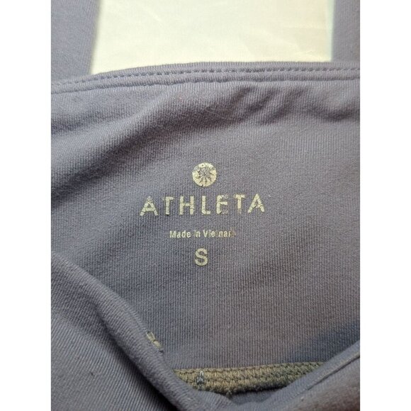 Athleta Salutation 7/8 Yoga Leggings High-Rise In Powervita Gray Size Small - Picture 7 of 16